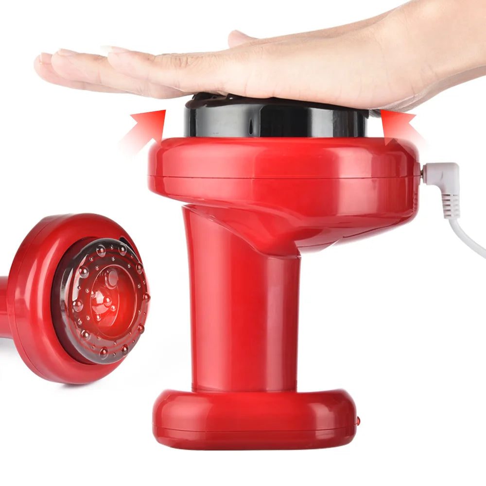 Electric Cupping Massage Therapy Apparatus Vacuum Suction Cup 2 Gears Gua Sha Scraping Device Meridian Therapy Fat Burning