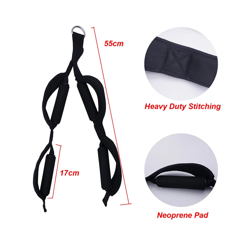 Triceps Rope Pull down Cable Machine Accessories Gym Cable Lat Pulldown Attachment Fitness Accessories