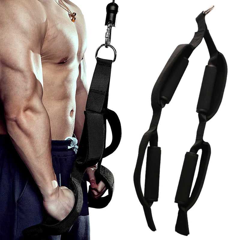 Triceps Rope Pull down Cable Machine Accessories Gym Cable Lat Pulldown Attachment Fitness Accessories