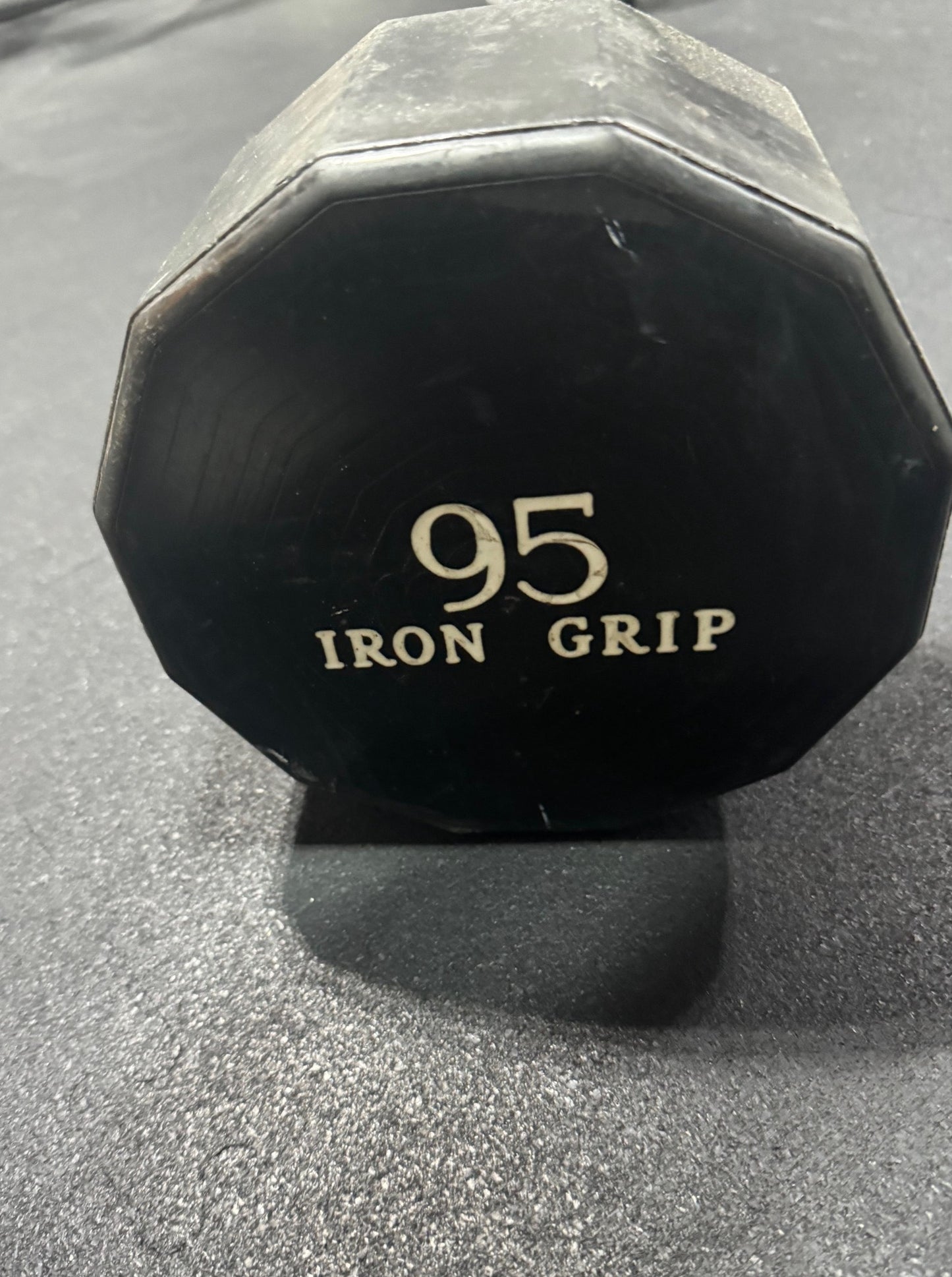 95 lb Iron grip EZ curl barbell
