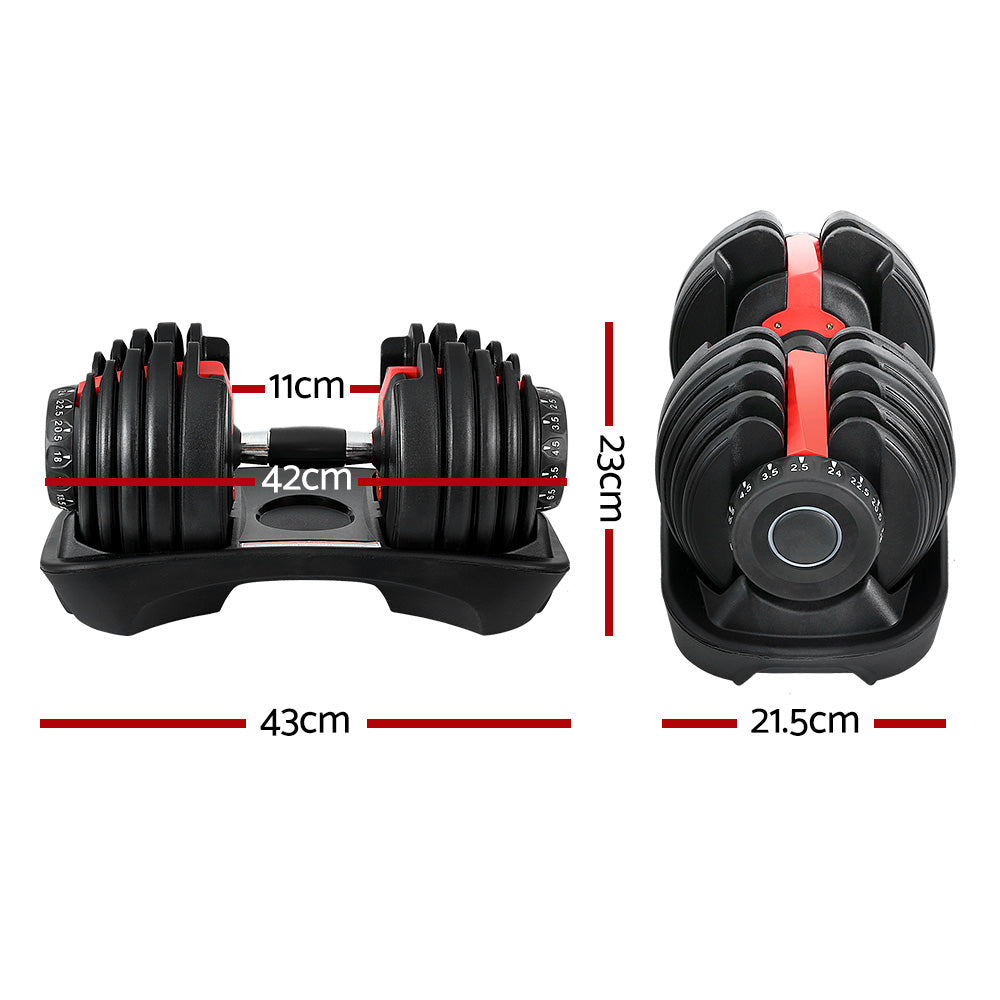 24kg Adjustable Dumbbells