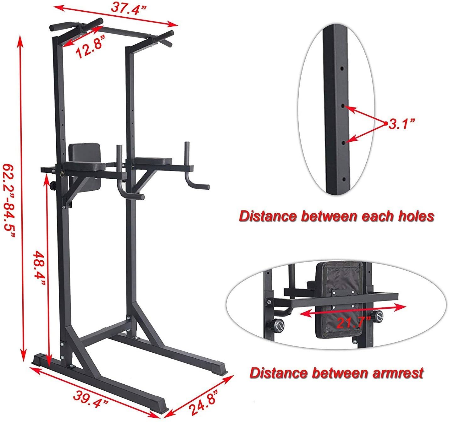 Power Tower Pull Up/Dip Station