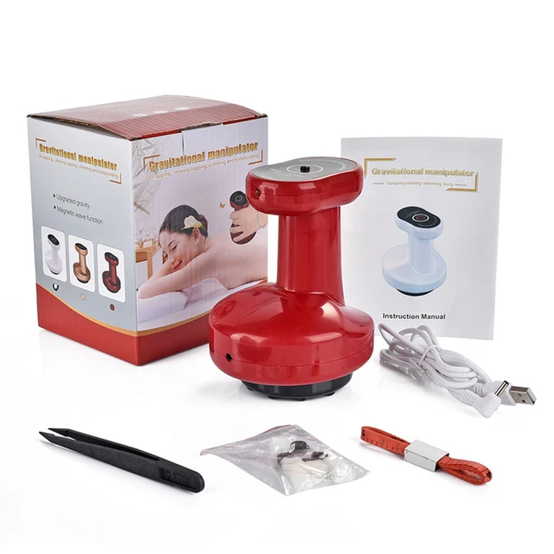 Electric Cupping Massage Therapy Apparatus Vacuum Suction Cup 2 Gears Gua Sha Scraping Device Meridian Therapy Fat Burning