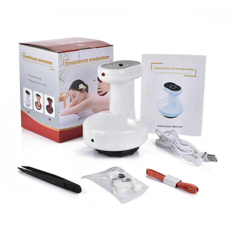 Electric Cupping Massage Therapy Apparatus Vacuum Suction Cup 2 Gears Gua Sha Scraping Device Meridian Therapy Fat Burning