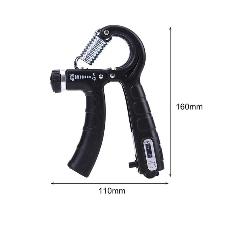 Adjustable R-Shaped Hand Grip Exercise Power Countable Exercise Enhancer Gripper Spring Finger Pinch Wrist Expander Training