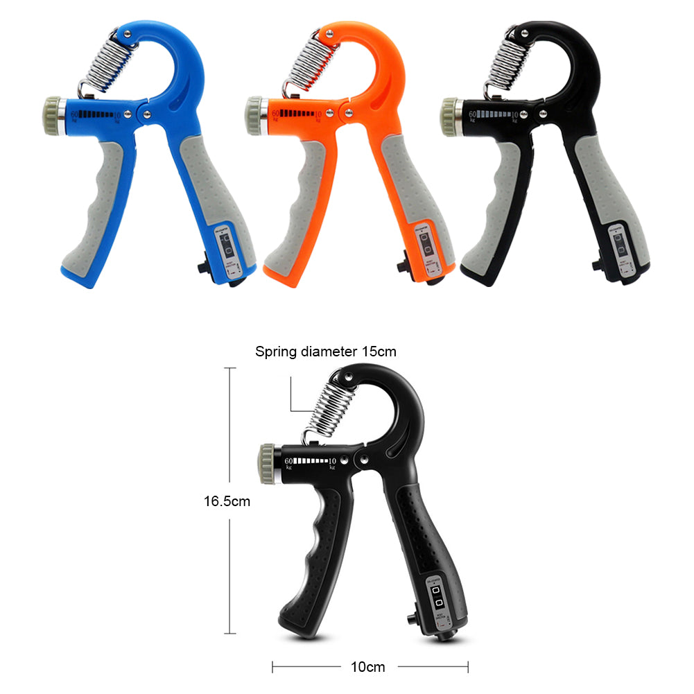Adjustable R-Shaped Hand Grip Exercise Power Countable Exercise Enhancer Gripper Spring Finger Pinch Wrist Expander Training