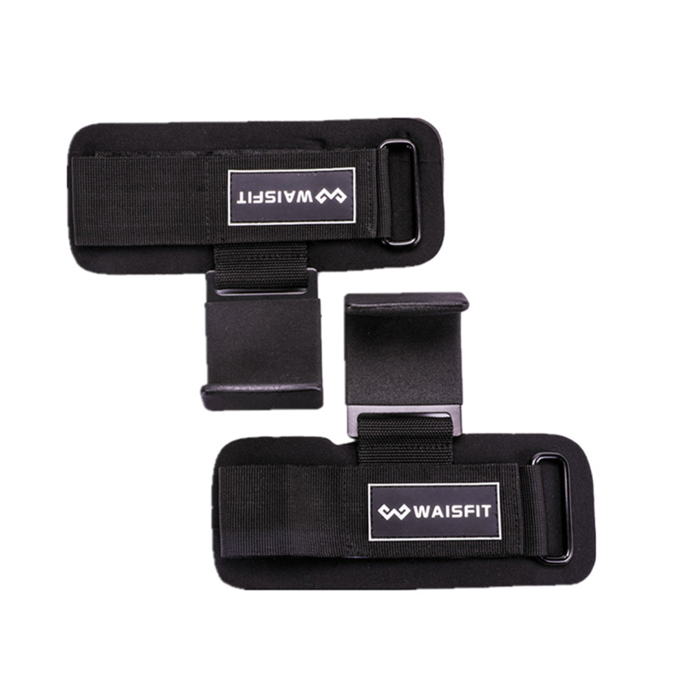2 PCS Weight Lifting Hooks Hand-Bar Wrist Straps Gym Fitness Hook Weight Strap Pull-Ups Power Lifting Gloves for Weight Training
