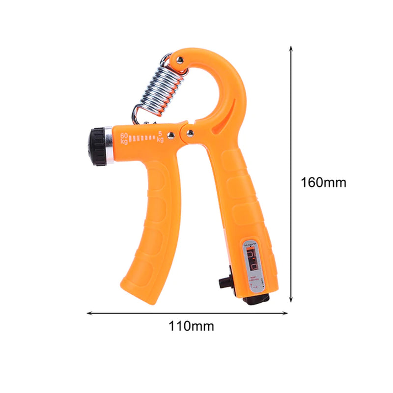 Adjustable R-Shaped Hand Grip Exercise Power Countable Exercise Enhancer Gripper Spring Finger Pinch Wrist Expander Training