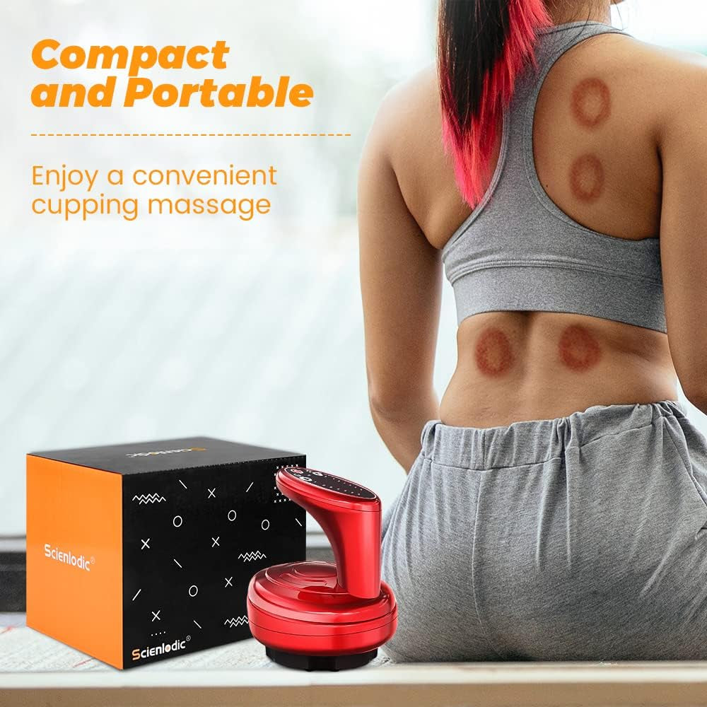 3 in 1 Cupping Set,Electric Cupping Therapy Machine,Powerful Suction Heating Cupping Massager,Electronic Cupping Device,Rechargeable Adjustable Handheld Cupping Massage Tool for Back Body