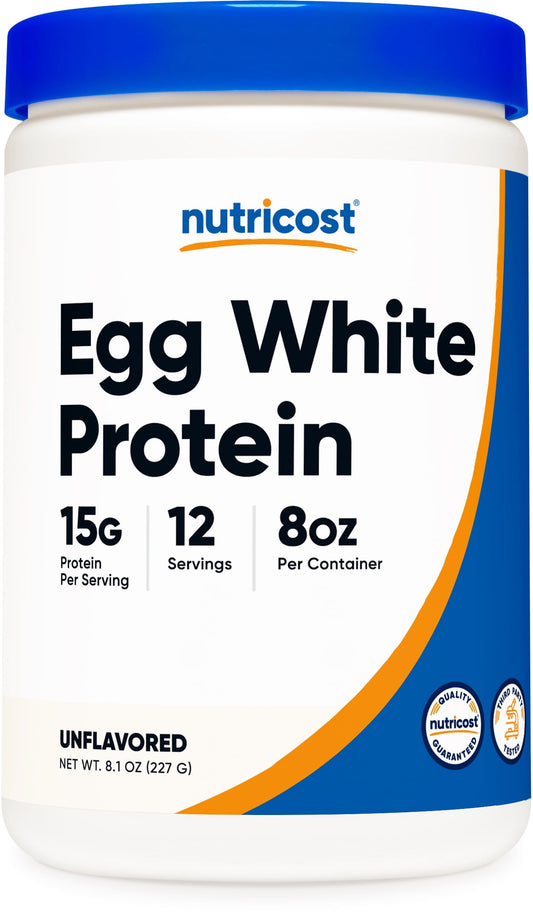 Egg White Protein Powder 8Oz (Unflavored) - Non-Gmo, Gluten Free Supplement