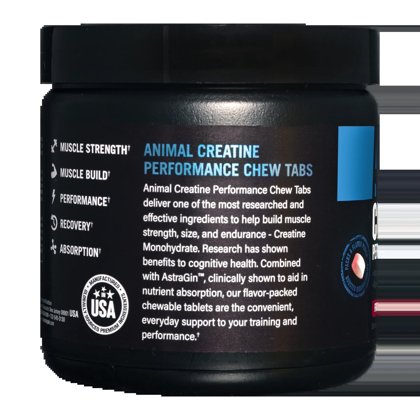 Creatine Chews - Fruit Punch Flavor. 5 Grams of Creatine Monohydrate per Serving