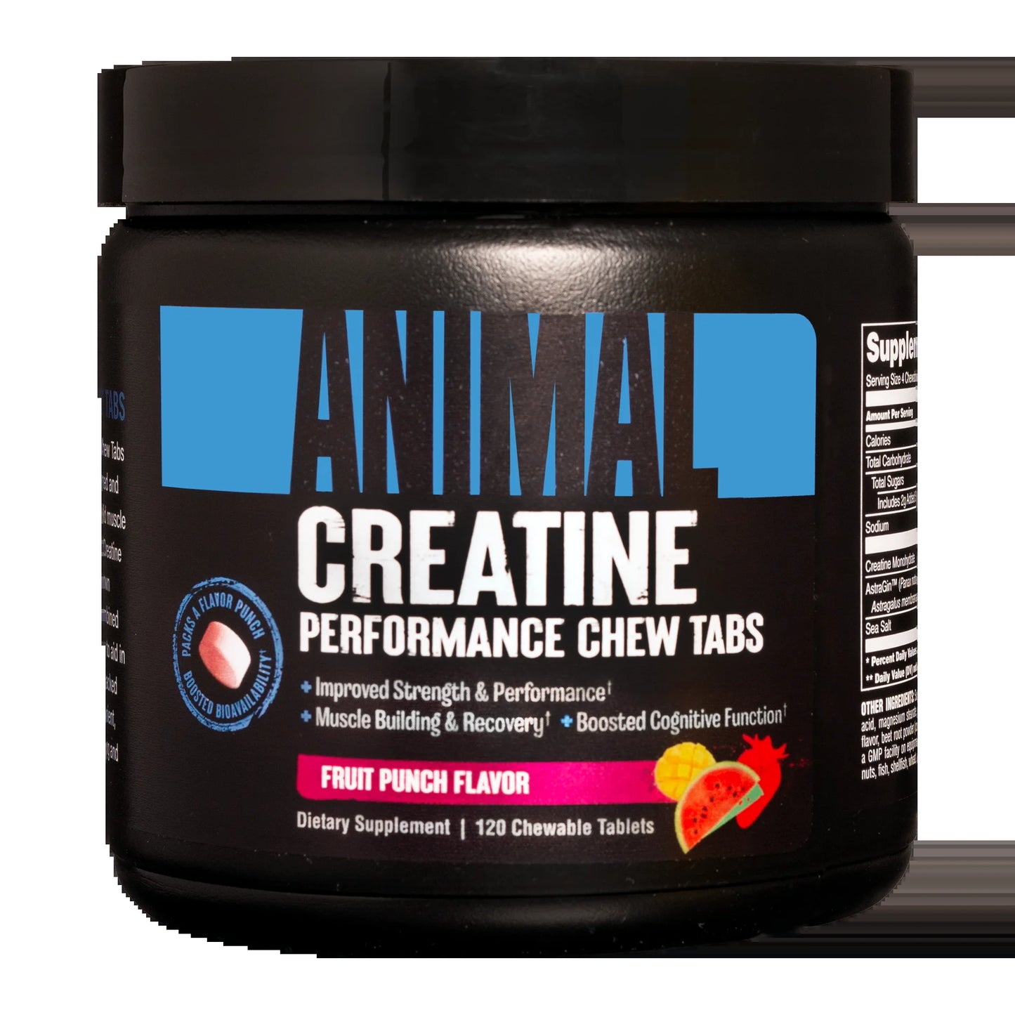 Creatine Chews - Fruit Punch Flavor. 5 Grams of Creatine Monohydrate per Serving