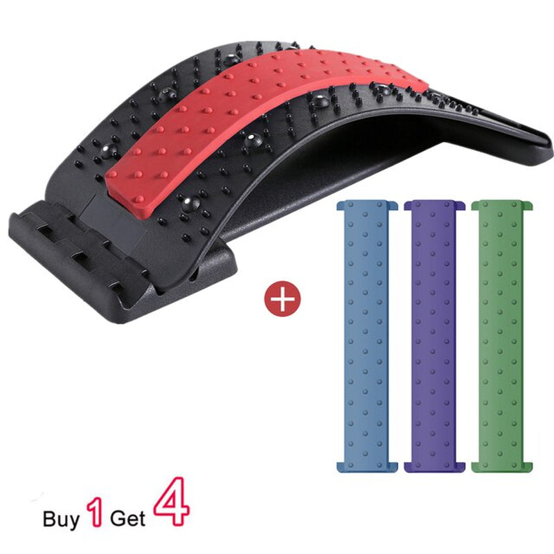Magnetic Therapy Back Stretcher Neck and Back Massager Magic Massage Stretcher Lumbar Cervical Support Pain Relief Spine Device