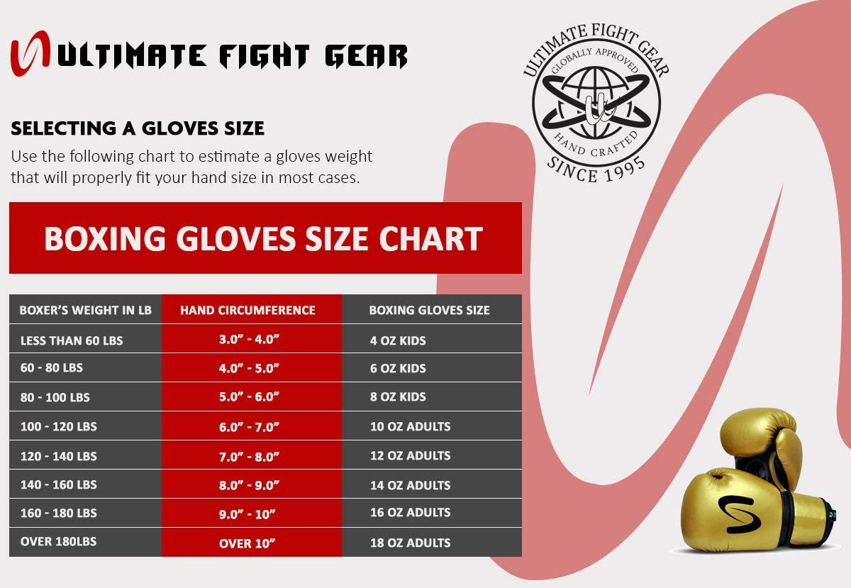 Ultimate - Kids Classic Boxing Gloves - Boxing MMA Muay Thai Training & Bag Work