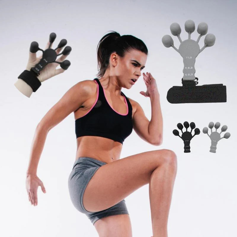 Finger Expander Exercise Hand Grip Strength Wrist Strength Hand Exerciser Resistance Rehabilitation Training Silicone Grip