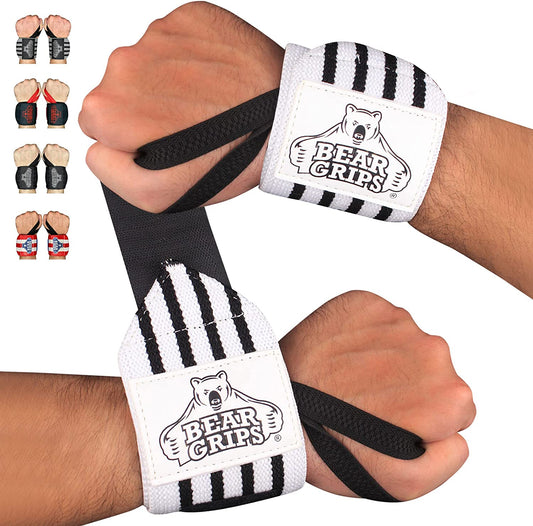 Extra Strength Weight Lifting Wrist Wraps | Wrist Straps for Weightlifting Men and Women | Wrist Support Brace for Wrist Pain Relief, Lift More Weight for Bench, Gym, Powerlifting 12" & 18"